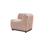 Granvia Musk Blush Boucle Modular Sofa, 2-Seater Curved Sofa