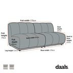Granvia Musk Blush Boucle Modular Sofa, 2-Seater Sofa