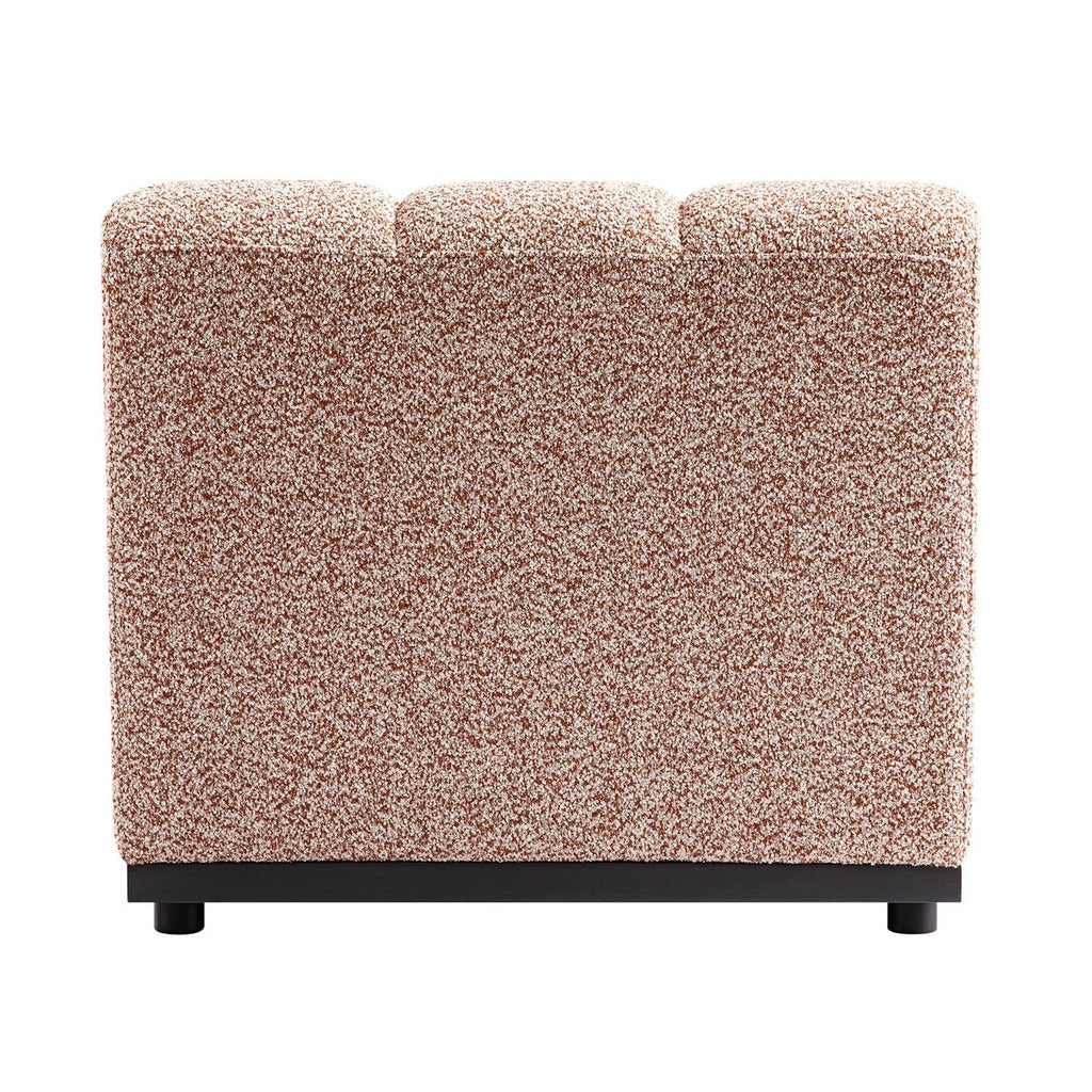 Granvia Musk Blush Boucle Modular Sofa, 1-Seater Armless Sofa