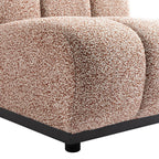 Granvia Musk Blush Boucle Modular Sofa, 1-Seater Armless Sofa