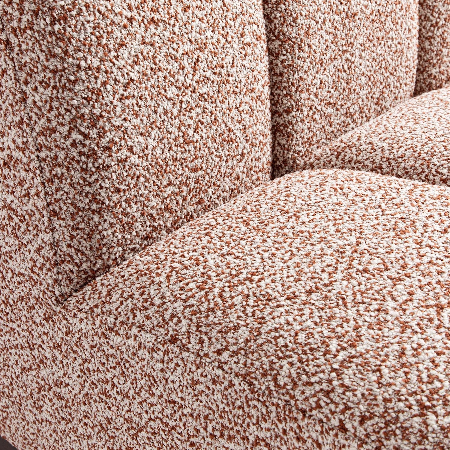 Granvia Musk Blush Boucle Modular Sofa, 1-Seater Armless Sofa