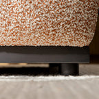 Granvia Musk Blush Boucle Modular Sofa, 1-Seater Armless Sofa