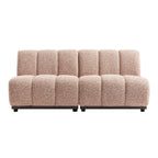 Granvia Musk Blush Boucle Modular Sofa, 2-Seater Sofa