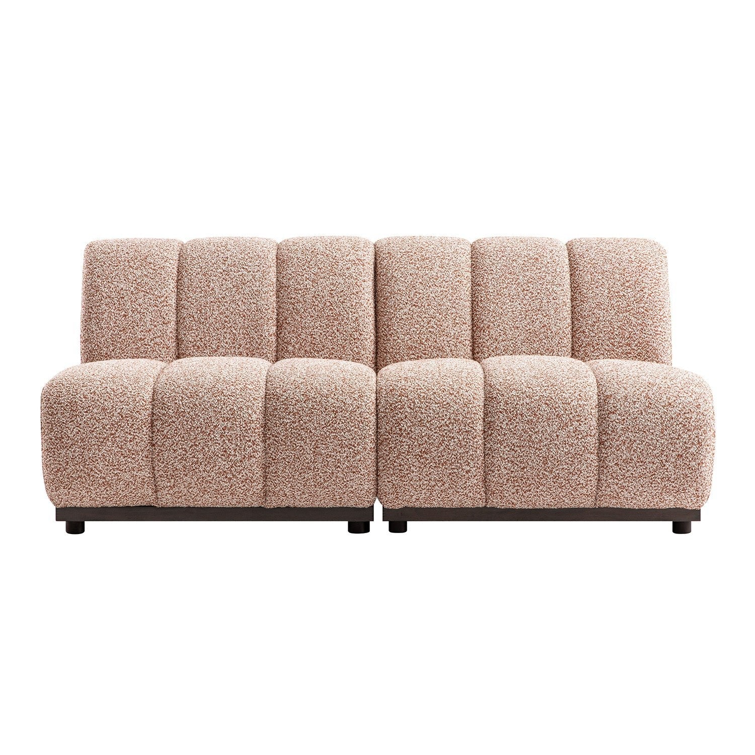 Granvia Musk Blush Boucle Modular Sofa, 2-Seater Sofa