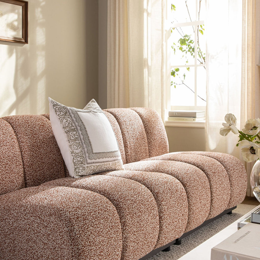 Granvia Musk Blush Boucle Modular Sofa, 2-Seater Sofa
