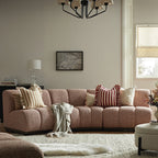 Granvia Musk Blush Boucle Modular Sofa, 3-Seater Corner Sofa