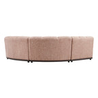 Granvia Musk Blush Boucle Modular Sofa, 3-Seater L-Shaped Sofa