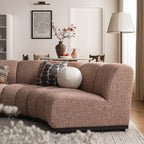 Granvia Musk Blush Boucle Modular Sofa, 3-Seater L-Shaped Sofa
