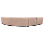 Granvia Musk Blush Boucle Modular Sofa, 5-Seater Grand L-Shaped Sofa