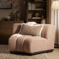 Granvia Musk Blush Boucle Modular Sofa, 1-Seater Curved Sofa
