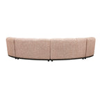 Granvia Musk Blush Boucle Modular Sofa, 4-Seater Half Circle Sofa