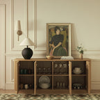 Maru Large 4-Door Sideboard, Oak