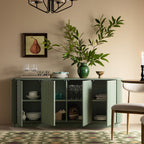Maru Large 4-Door Sideboard, Sage Green
