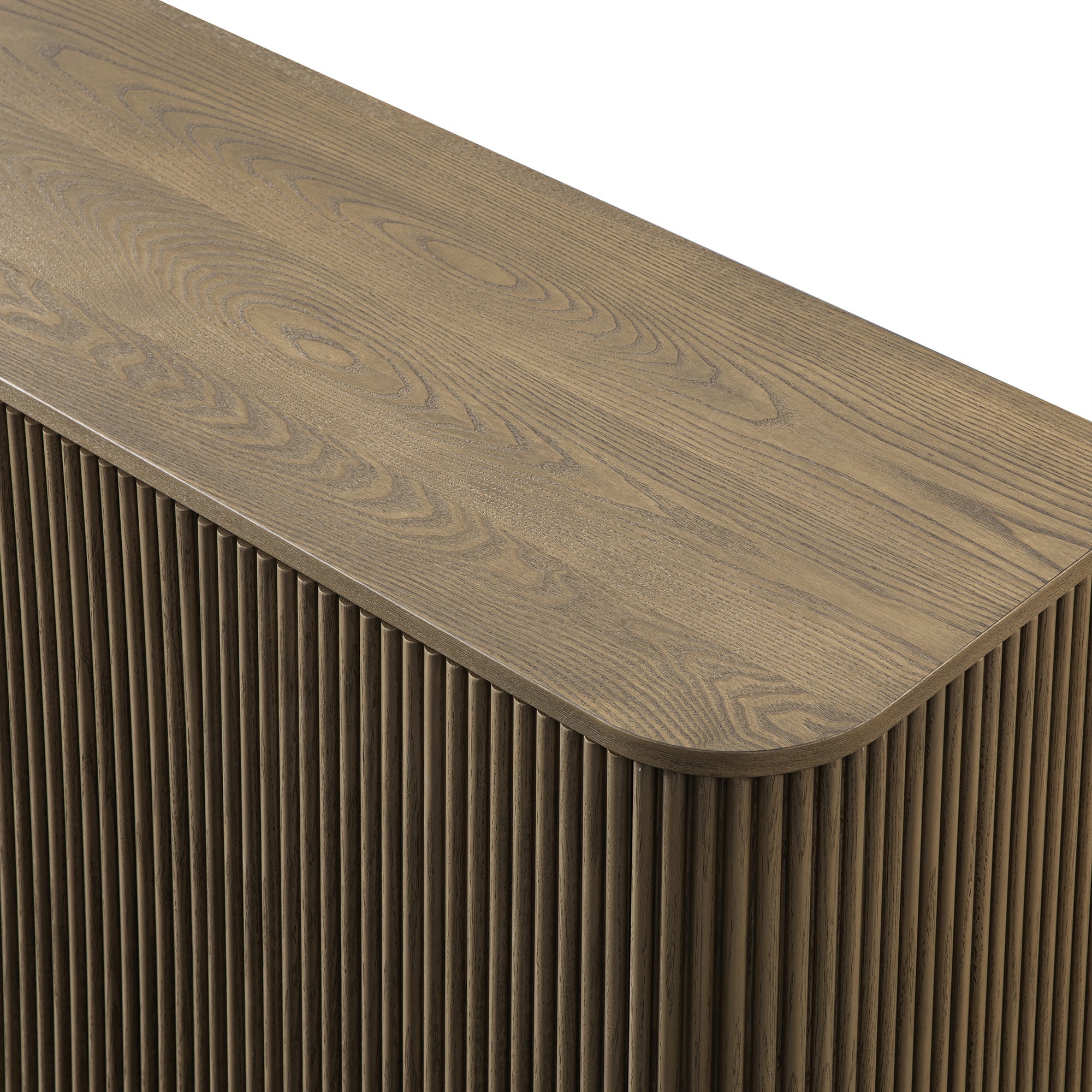 Maru Large 4-Door Sideboard, Silver Oak