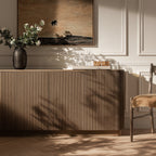 Maru Large 4-Door Sideboard, Silver Oak