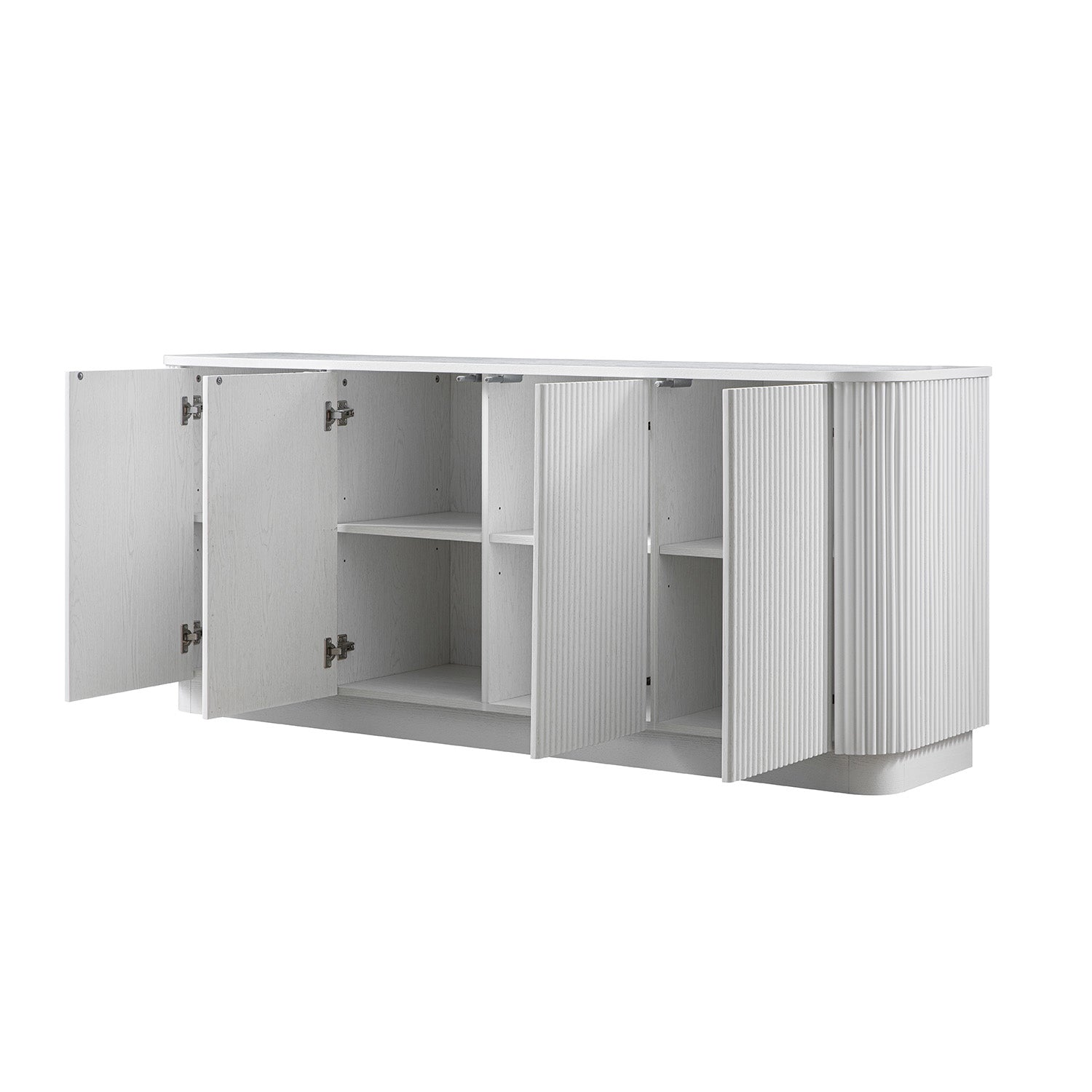 Maru Large 4-Door Sideboard, Washed White