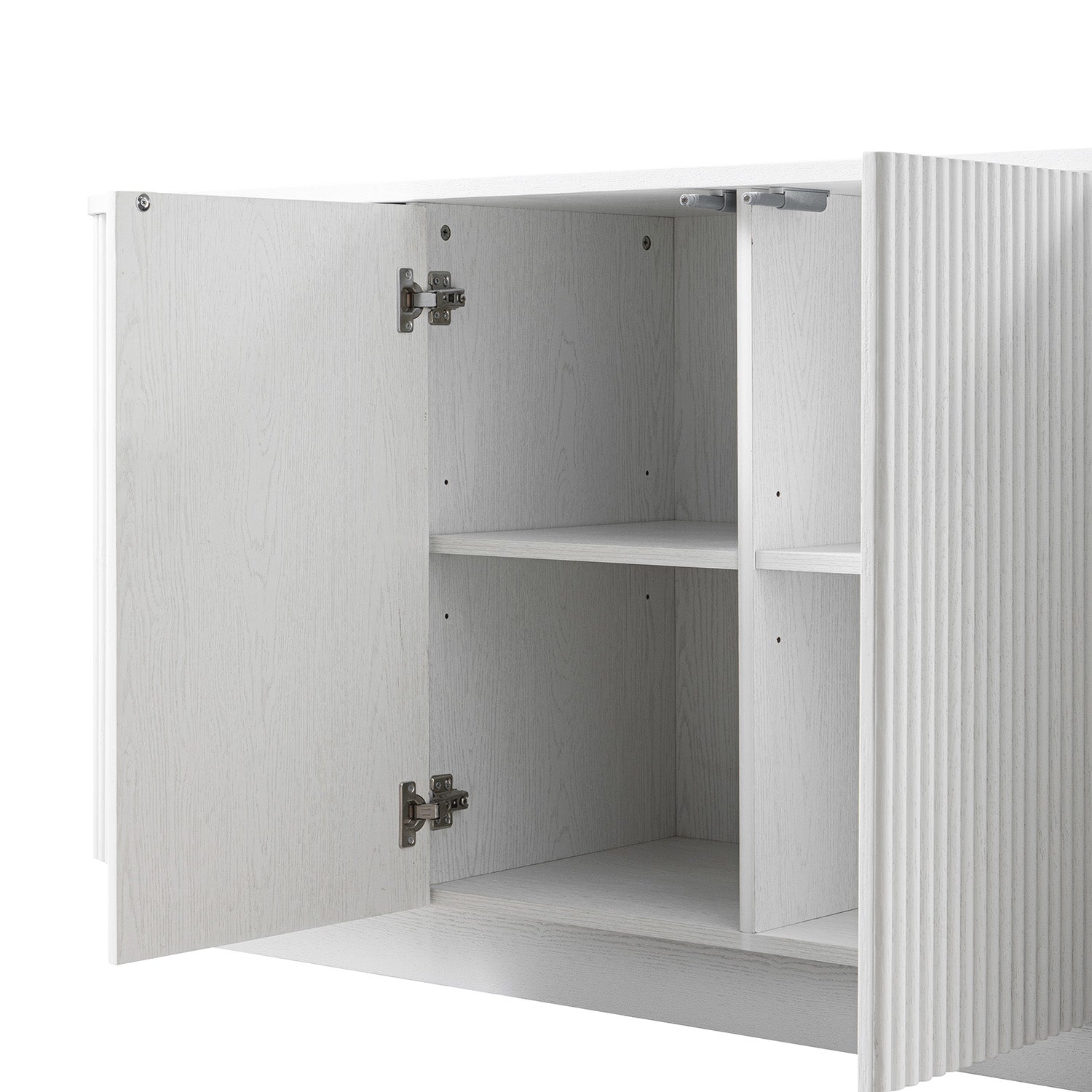 Maru Large 4-Door Sideboard, Washed White