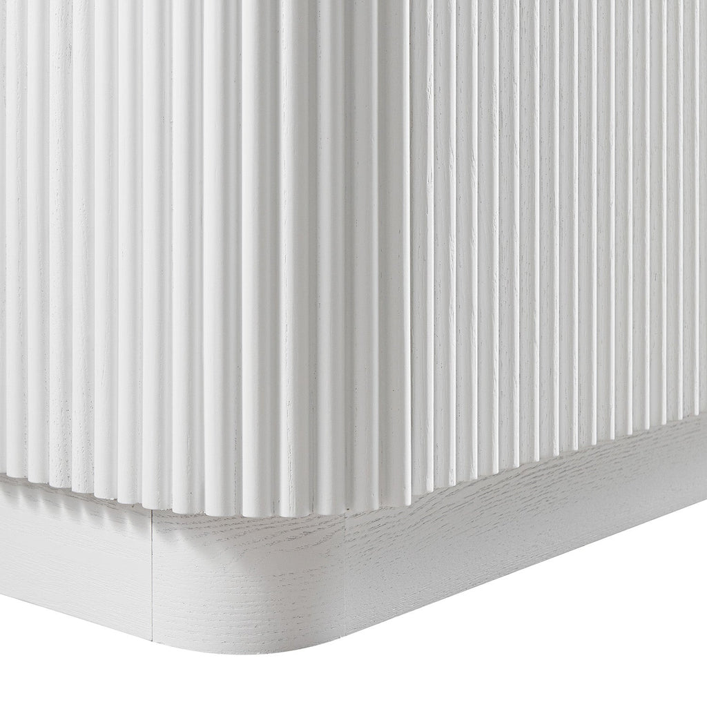 Maru Large 4-Door Sideboard, Washed White