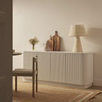 Maru Large 4-Door Sideboard, Washed White