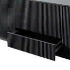 Maru Large 2-Door Sideboard with Drawers, Black