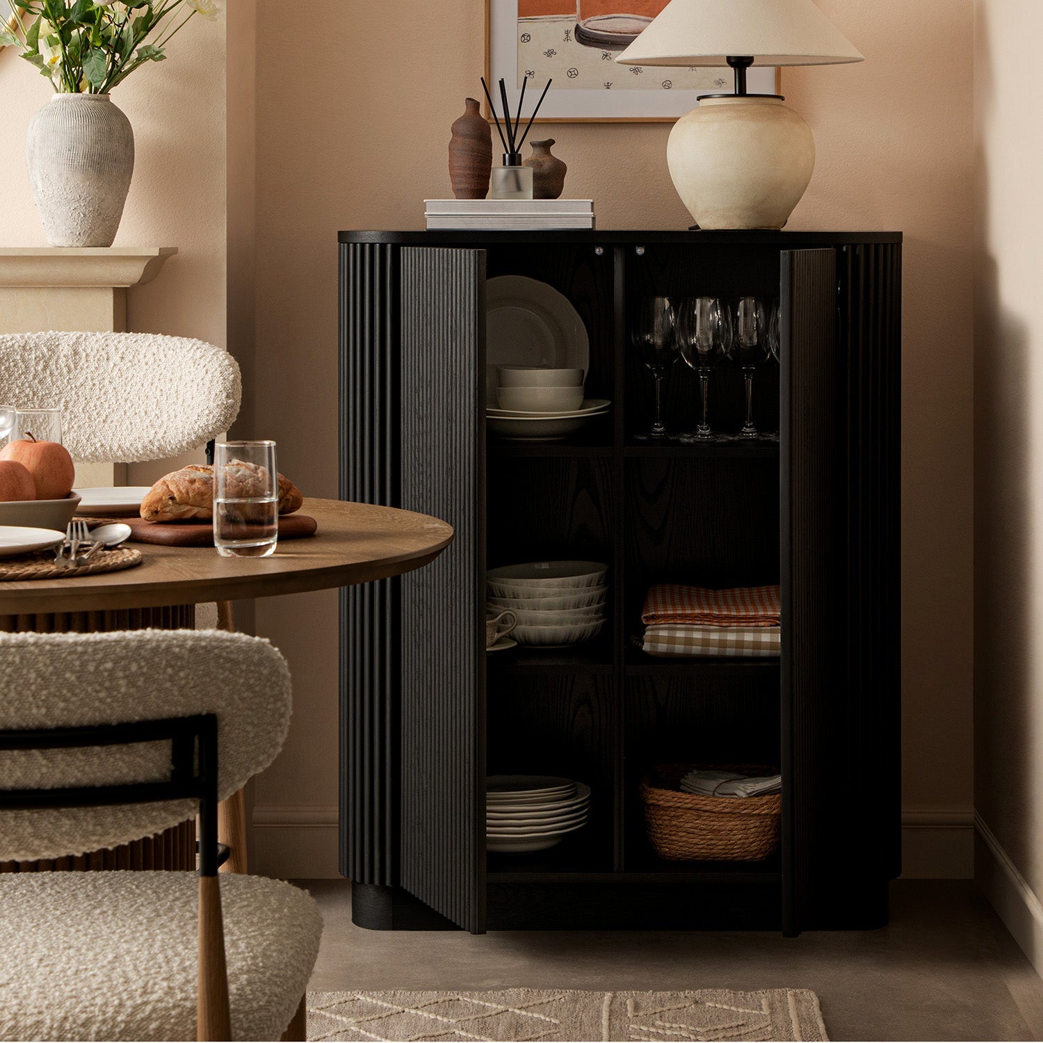 Maru Tall Cabinet, Black