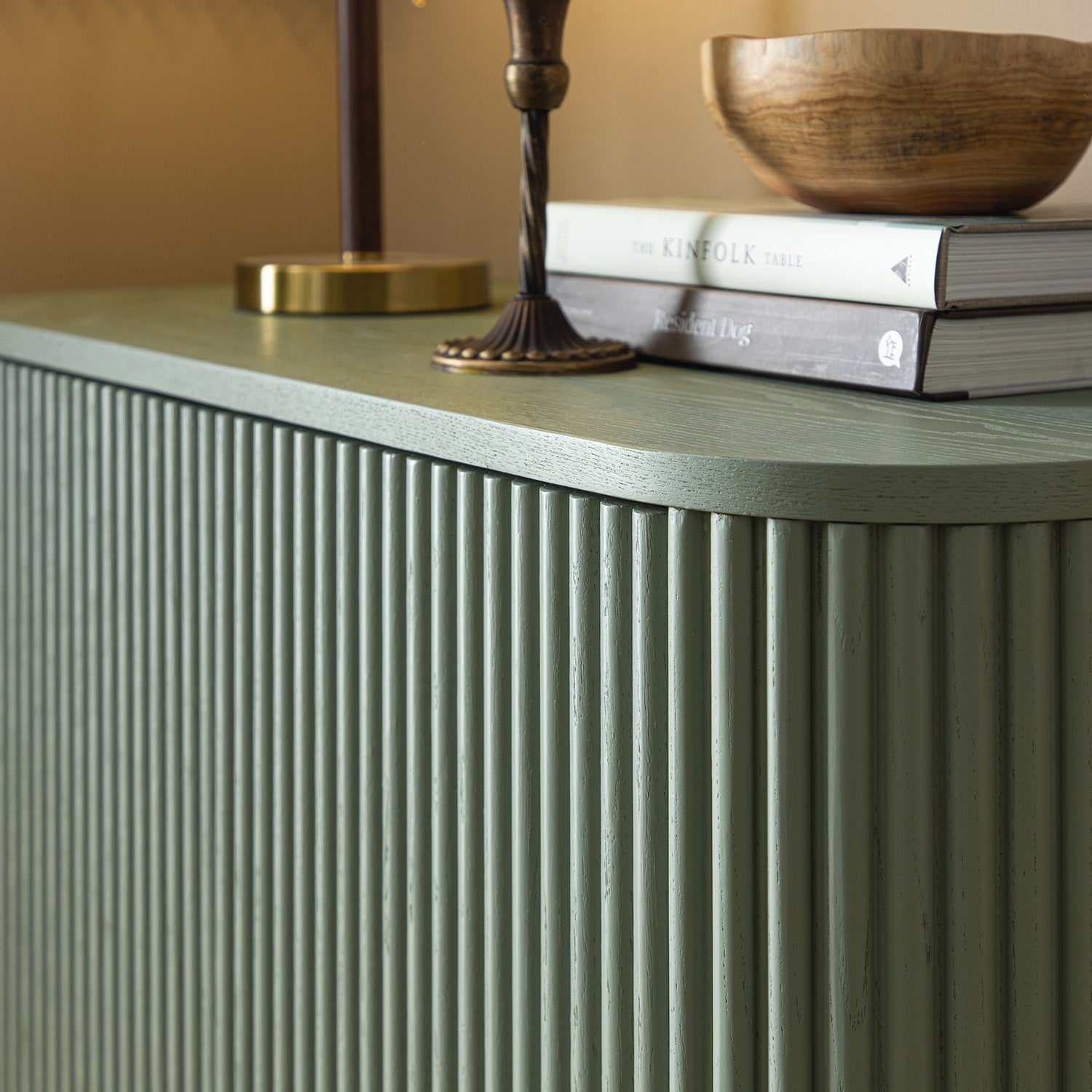 Maru Tall Cabinet, Sage Green