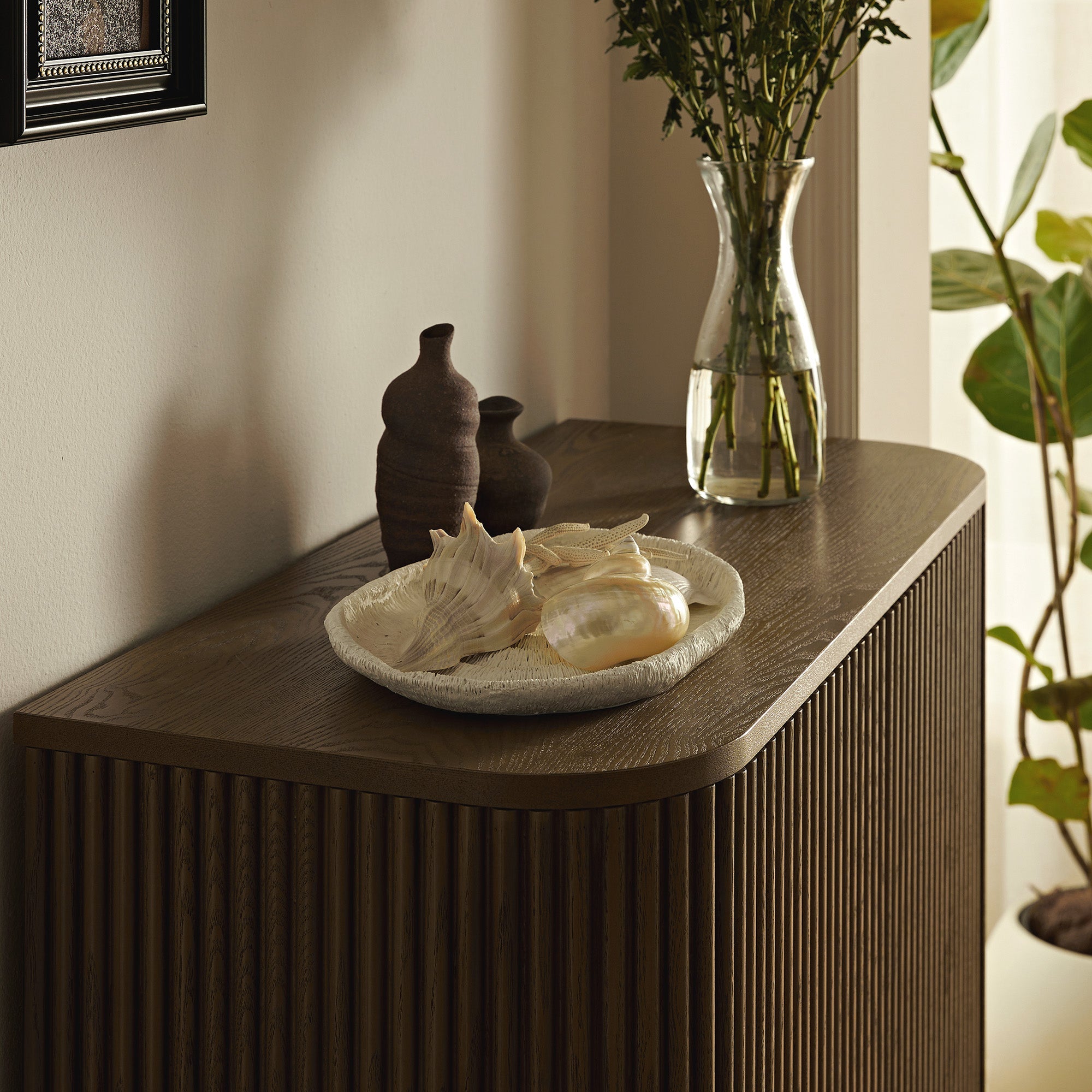 Maru Tall Cabinet, Silver Oak