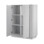 Maru Tall Cabinet, Washed White
