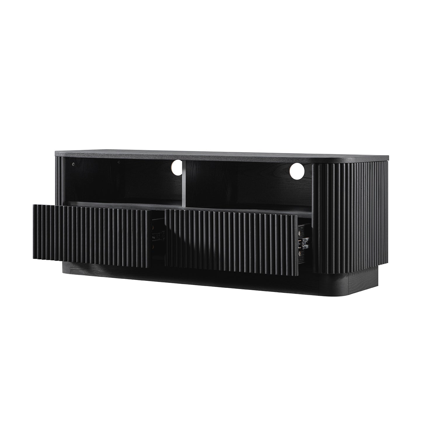 Maru 120cm TV Unit with Drawers, Black