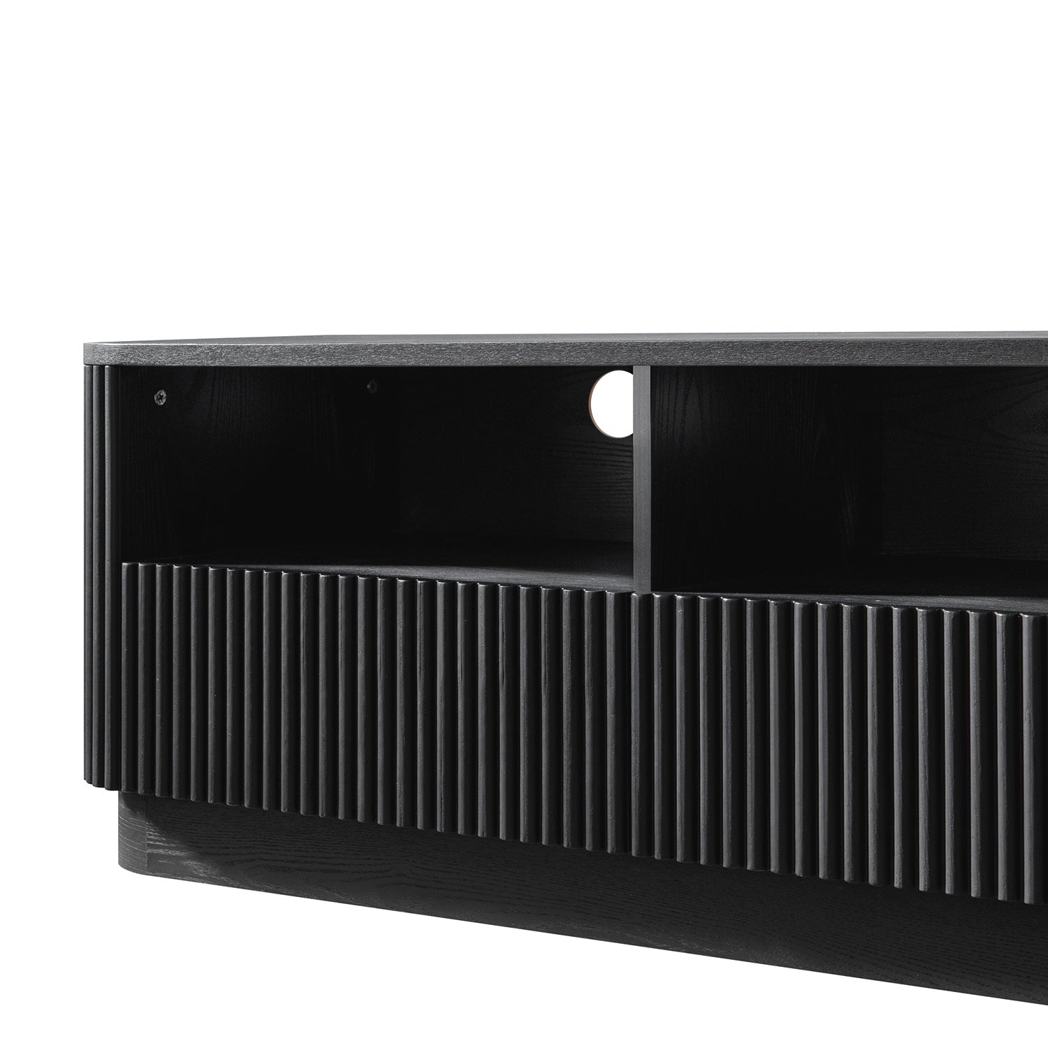 Maru 120cm TV Unit with Drawers, Black