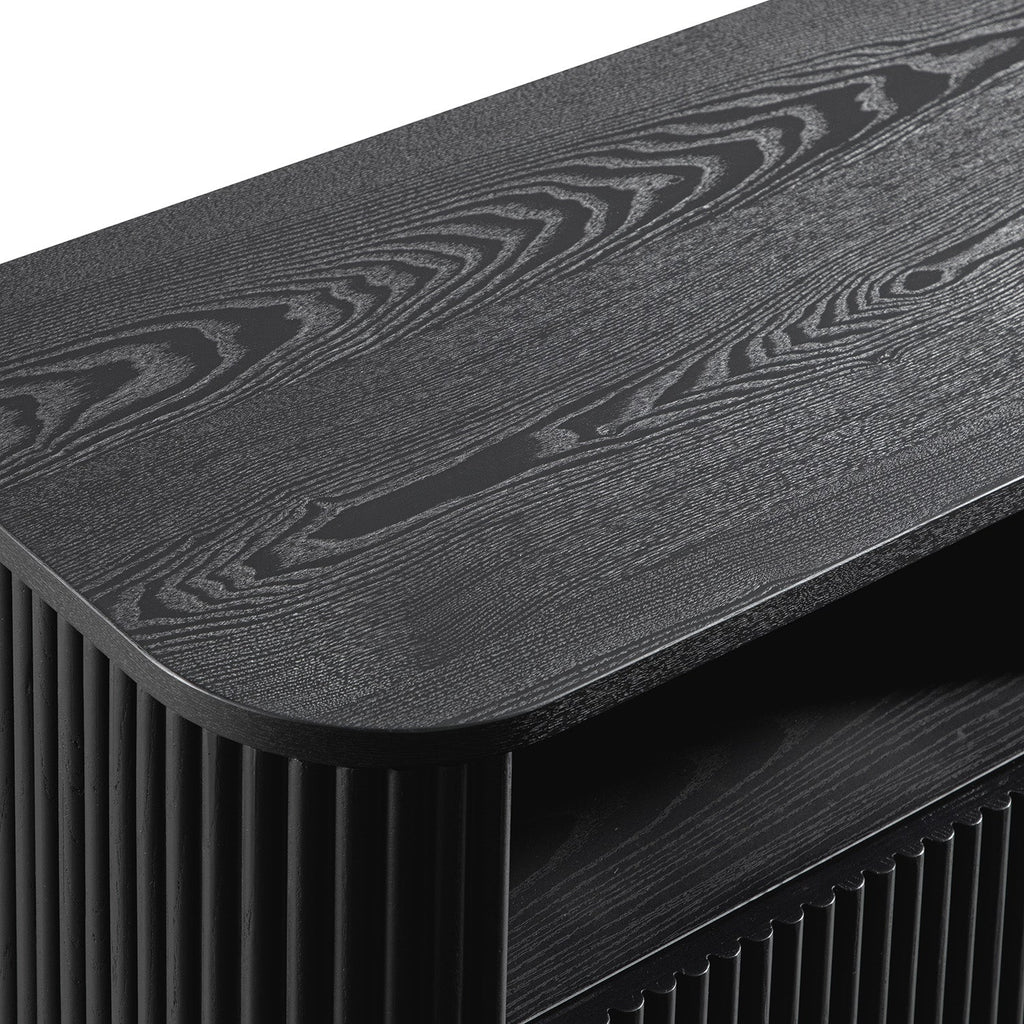 Maru 120cm TV Unit with Drawers, Black