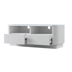 Maru 120cm TV Unit with Drawers, Washed White