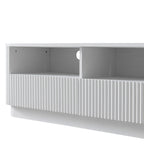 Maru 120cm TV Unit with Drawers, Washed White