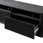 Maru 162cm TV Unit with Drawers, Black