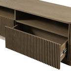 Maru 162cm TV Unit with Drawers, Silver Oak