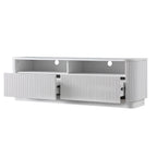 Maru 162cm TV Unit with Drawers, Washed White