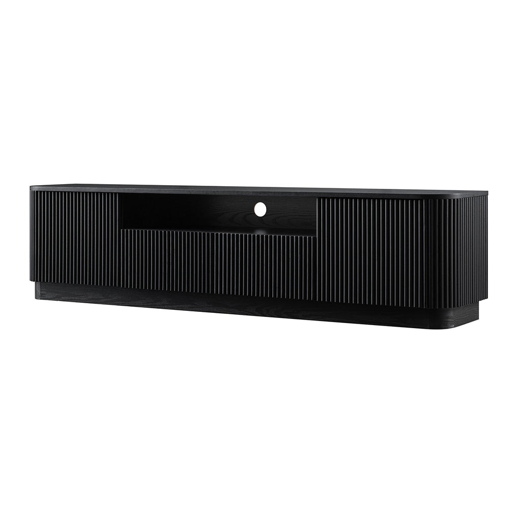 Maru 200cm Wide TV Unit with Drawers, Black