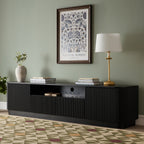 Maru 200cm Wide TV Unit with Drawers, Black