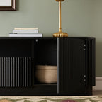 Maru 200cm Wide TV Unit with Drawers, Black