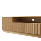 Maru 200cm Wide TV Unit with Drawers, Oak