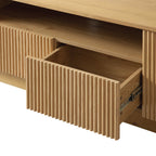 Maru 200cm Wide TV Unit with Drawers, Oak