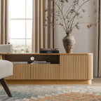 Maru 200cm Wide TV Unit with Drawers, Oak