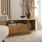 Maru 200cm Wide TV Unit with Drawers, Oak