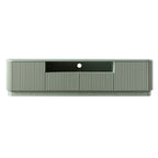 Maru 200cm Wide TV Unit with Drawers, Sage Green