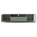 Maru 200cm Wide TV Unit with Drawers, Sage Green
