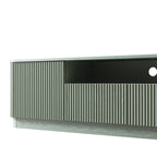 Maru 200cm Wide TV Unit with Drawers, Sage Green