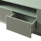 Maru 200cm Wide TV Unit with Drawers, Sage Green