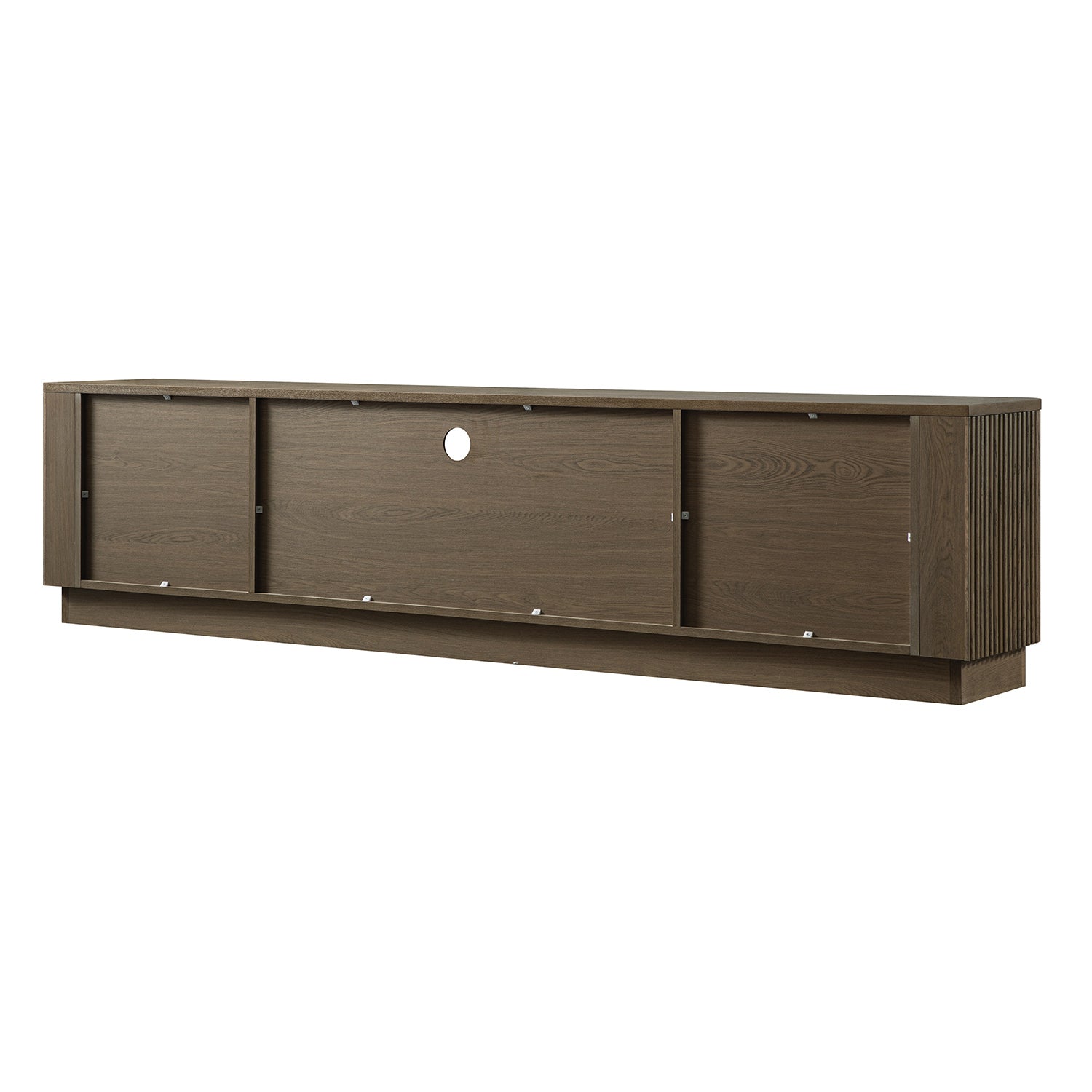 Maru 200cm Wide TV Unit with Drawers, Silver Oak