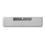 Maru 200cm Wide TV Unit with Drawers, Washed White