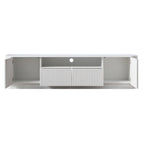 Maru 200cm Wide TV Unit with Drawers, Washed White
